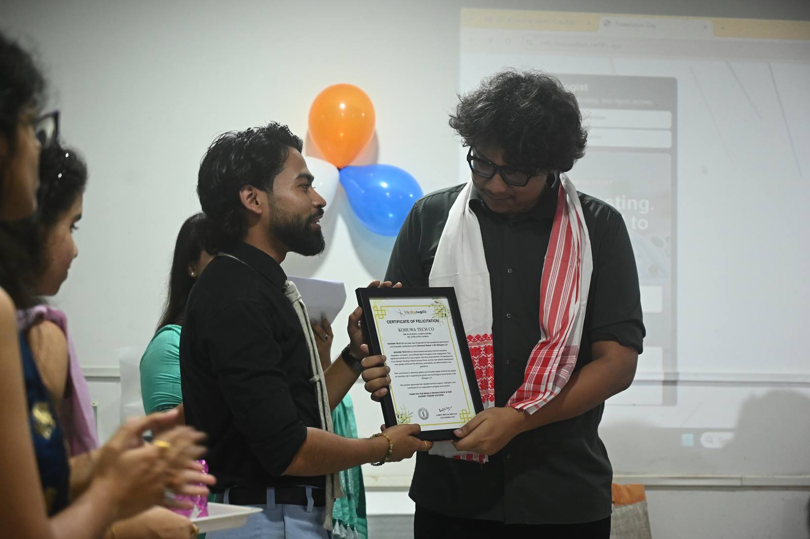Kohuwa felicitation with Mr Biologist